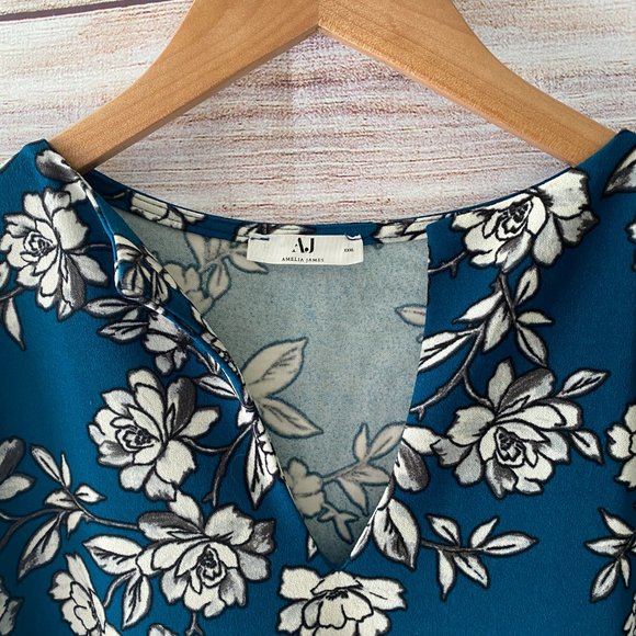 Amelia James AJ Salina dress plus size XXXL 3XL floral green - Picture 5 of 9